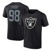 Maxx Crosby Las Vegas Raiders Player Icon Name & Number T-Shirt Black | Fanatics