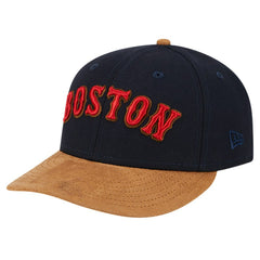 Boston Red Sox New Era Team Suede Visor Low Profile 59FIFTY Fitted Hat - MLB