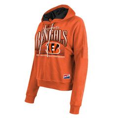 Cincinnati Bengals New Era Women's Boxy Pullover Hoodie Orange | NFL