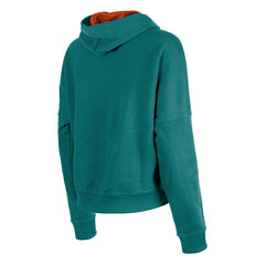 Miami Dolphins New Era Women's Throwback Boxy Pullover Hoodie Aqua | NFL