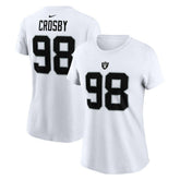 Maxx Crosby Las Vegas Raiders Women's Player Name & Number T-Shirt White | Nike for Sale