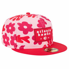 Atlanta Hawks Palm Fronds 2-Tone 59FIFTY Fitted Hat Red - NBA