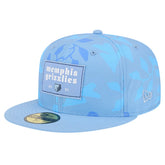 Memphis Grizzlies Palm Fronds 2-Tone 59FIFTY Fitted Hat Blue - NBA