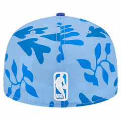 Philadelphia 76ers Palm Fronds 2-Tone 59FIFTY Fitted Hat Royal - NBA