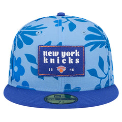New York Knicks Palm Fronds 2-Tone 59FIFTY Fitted Hat Blue - NBA