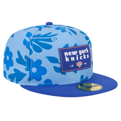 New York Knicks Palm Fronds 2-Tone 59FIFTY Fitted Hat Blue - NBA