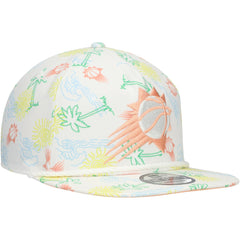 Phoenix Suns Palm Trees and Waves Golfer Adjustable Hat White - NBA