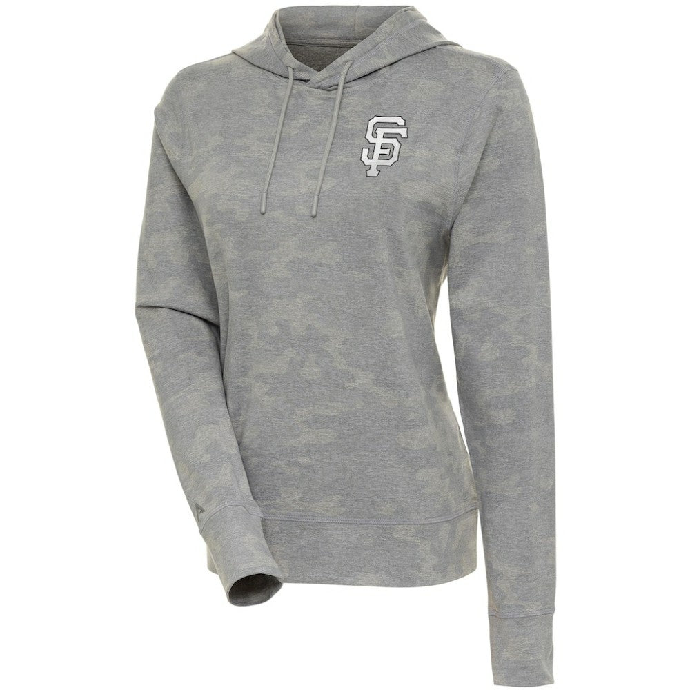 San Francisco Giants Antigua Women's Brushed Metallic Respite Pullover Hoodie - MLB
