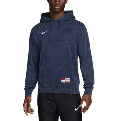 Paris Saint-Germain Club Washed Pullover Hoodie Navy | Nike online