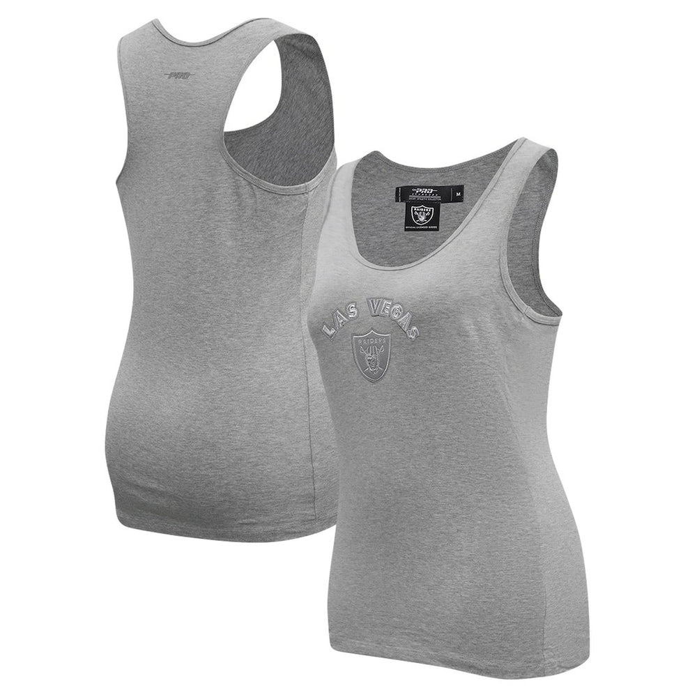 Las Vegas Raiders Pro Standard Women's Triple Tonal Racerback Tank Top Gray | NFL