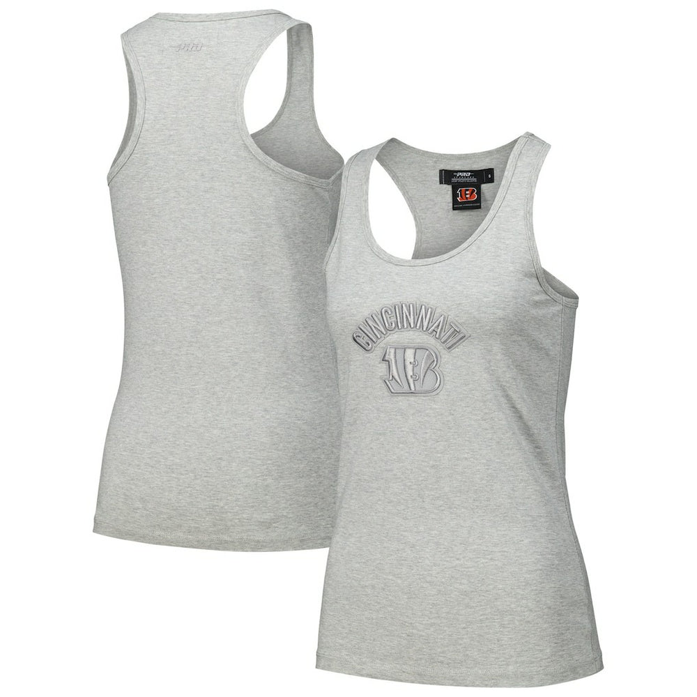 Cincinnati Bengals Pro Standard Women's Triple Tonal Racerback Tank Top Gray | NFL