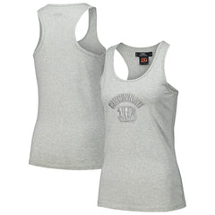 Cincinnati Bengals Pro Standard Women's Triple Tonal Racerback Tank Top Gray | NFL