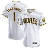 Tony Fernández San Diego Padres Nike Home Elite Sponsor Patch Player Jersey - MLB