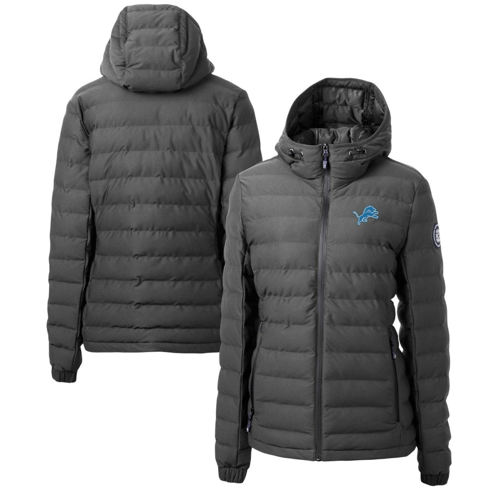 Detroit Lions Cutter & Buck Women's Mission Ridge Repreve Eco Insulated Full-Zip Puffer Jacket Gray | NFL