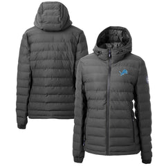 Detroit Lions Cutter & Buck Women's Mission Ridge Repreve Eco Insulated Full-Zip Puffer Jacket Gray | NFL