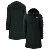Philadelphia Eagles Cutter & Buck Women's Mission Ridge Repreve Eco Insulated Long Full-Zip Puffer Jacket Black | NFL