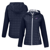 Buffalo Bills Cutter & Buck Women's Rainier Primaloft Eco Full-Zip Hybrid Jacket Navy | NFL