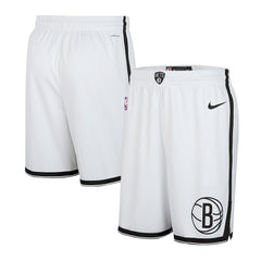 Brooklyn Nets 2024/25 Association Edition Swingman Shorts White - NBA