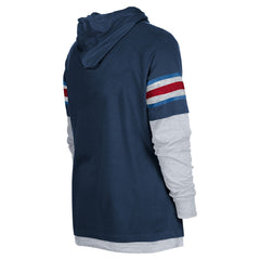 Tennessee Titans New Era Twofer Long Sleeve Hooded T-Shirt Navy | NFL