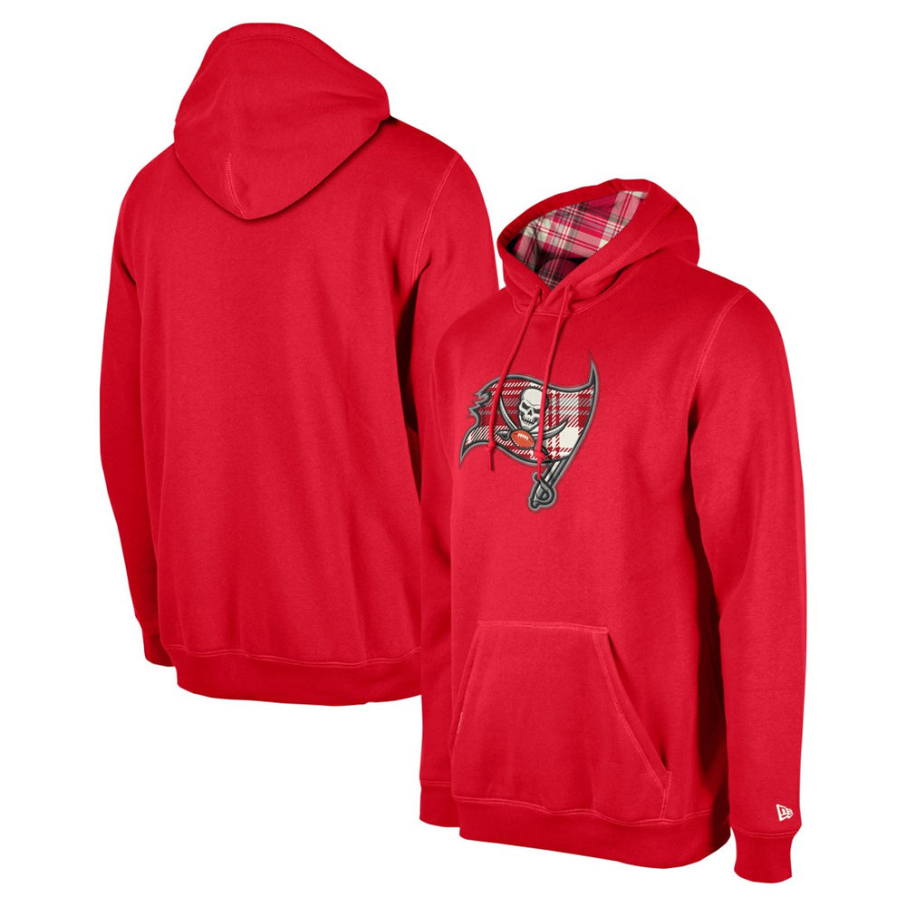 Tampa Bay Buccaneers New Era 3rd Down Plaid Pullover Hoodie Red | NFL