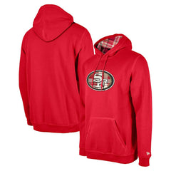San Francisco 49ers New Era 3rd Down Plaid Pullover Hoodie Scarlet | NFL
