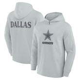 Dallas Cowboys Elements Blaze Tri-Blend Long Sleeve Hoodie T-Shirt Gray | Fanatics