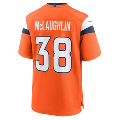 Jaleel McLaughlin Denver Broncos Team Game Jersey Orange | Nike for Sale
