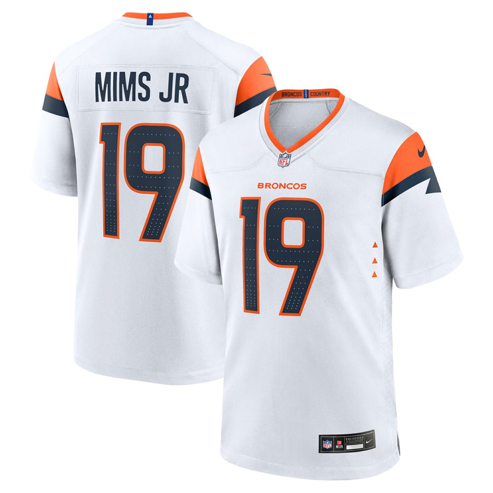 Marvin Mims Jr Denver Broncos Game Jersey White | Nike for Sale