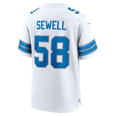 Penei Sewell Detroit Lions Game Jersey White | Nike for Sale