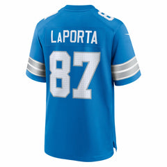 Sam LaPorta Detroit Lions Game Jersey Blue | Nike for Sale