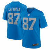Sam LaPorta Detroit Lions Alternate Game Jersey Blue | Nike for Sale