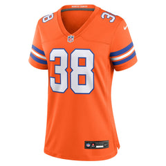 Jaleel McLaughlin Denver Broncos Women's Mile High Collection 1977 Throwback Player Game Jersey Orange | Nike for Sale