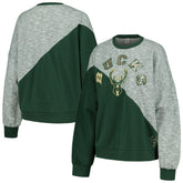 Milwaukee Bucks G-III 4Her by Carl Banks Women's Benches Split Pullover Sweatshirt Hunter Green - NBA