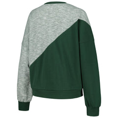 Milwaukee Bucks G-III 4Her by Carl Banks Women's Benches Split Pullover Sweatshirt Hunter Green - NBA