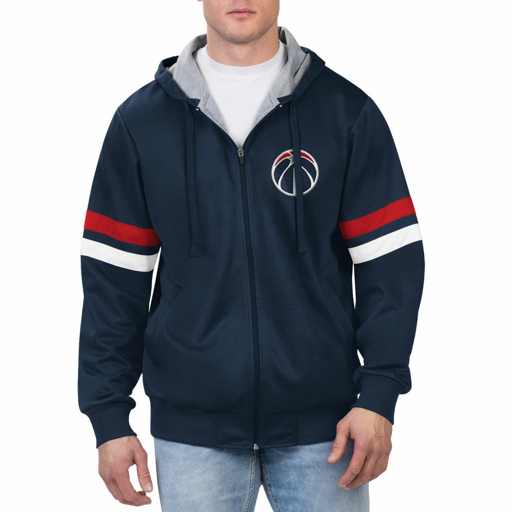 Washington Wizards G-III Sports by Carl Banks Contender Full-Zip Hoodie Jacket Navy - NBA