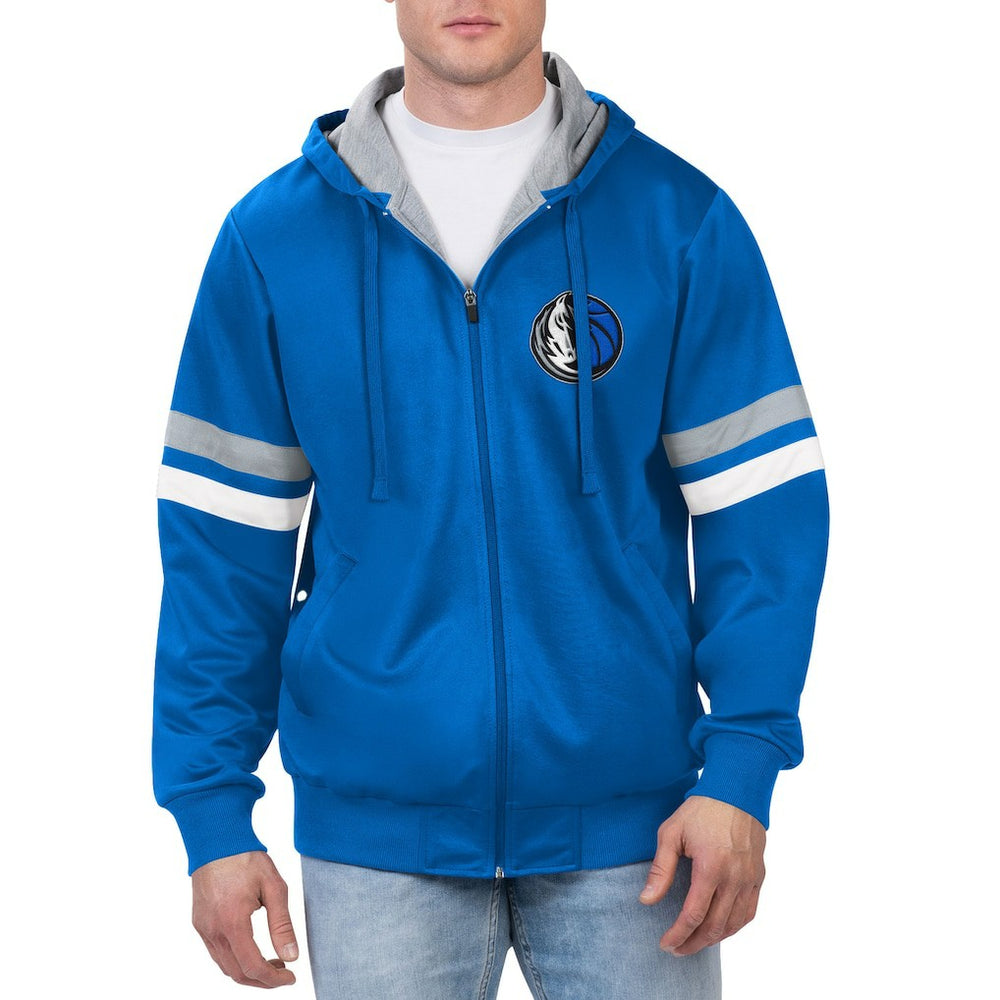 Dallas Mavericks G-III Sports by Carl Banks Contender Full-Zip Hoodie Jacket Blue - NBA