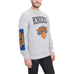 New York Knicks Tommy Jeans Hayes Crew Neck Pullover Sweatshirt Heather Gray - NBA