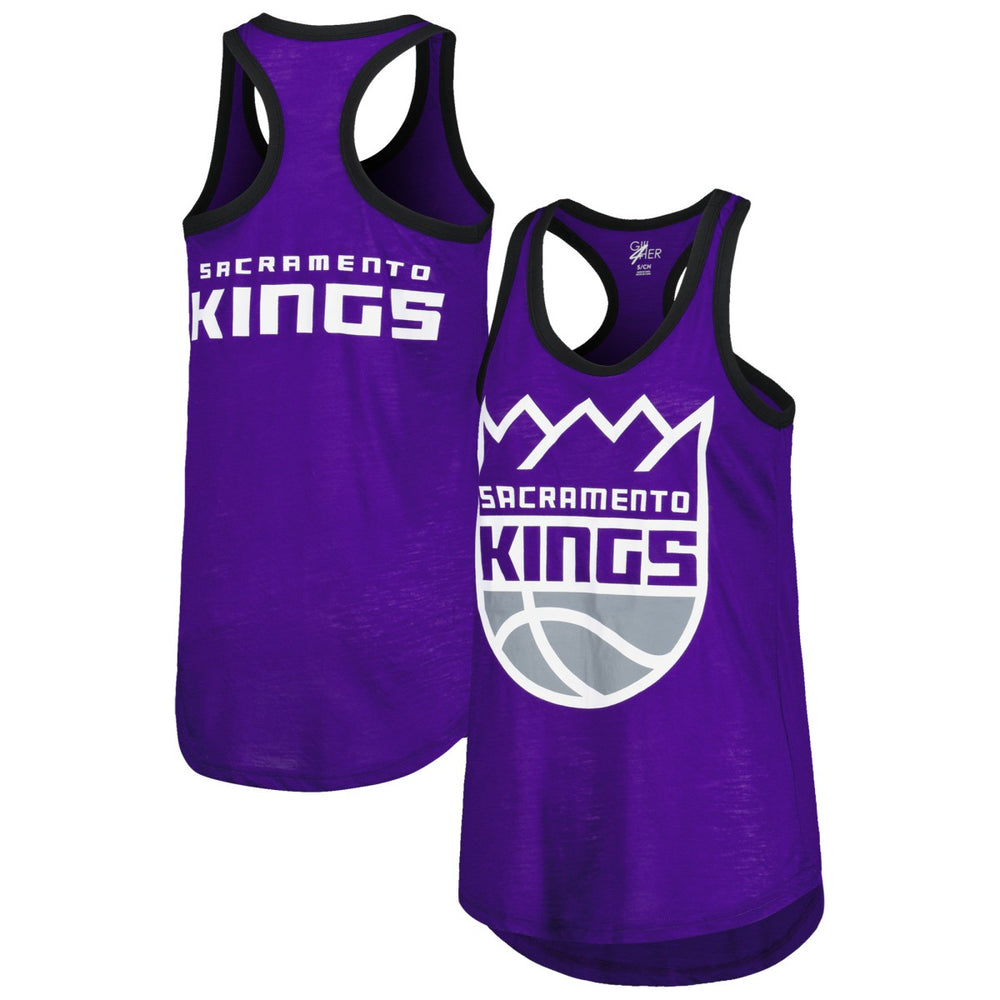 Sacramento Kings G-III 4Her by Carl Banks Women's Showdown Scoop-Neck Racerback Tank Top Purple - NBA
