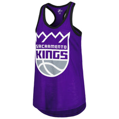 Sacramento Kings G-III 4Her by Carl Banks Women's Showdown Scoop-Neck Racerback Tank Top Purple - NBA