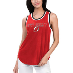 New Jersey Devils G-III 4Her by Carl Banks Women's Strategy Tank Top - Red - NHL