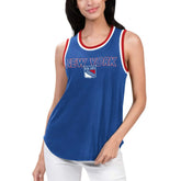 New York Rangers G-III 4Her by Carl Banks Women's Strategy Tank Top - Blue - NHL