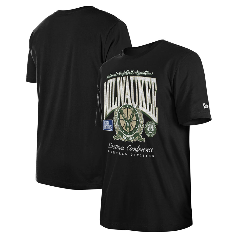 Milwaukee Bucks Unisex Oversized Essentials Boxy T-Shirt Black - NBA