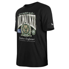 Milwaukee Bucks Unisex Oversized Essentials Boxy T-Shirt Black - NBA