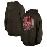 Chicago Bulls Unisex Oversized Essentials Pigment Wash Fleece Pullover Hoodie Charcoal - NBA