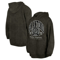San Antonio Spurs Unisex Oversized Essentials Pigment Wash Fleece Pullover Hoodie Charcoal - NBA