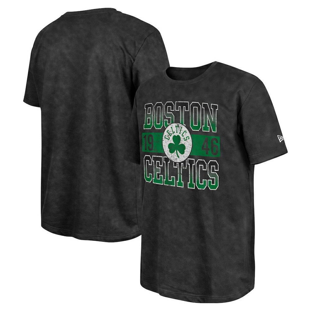Boston Celtics Enzyme Washed Oversized T-Shirt Black - NBA