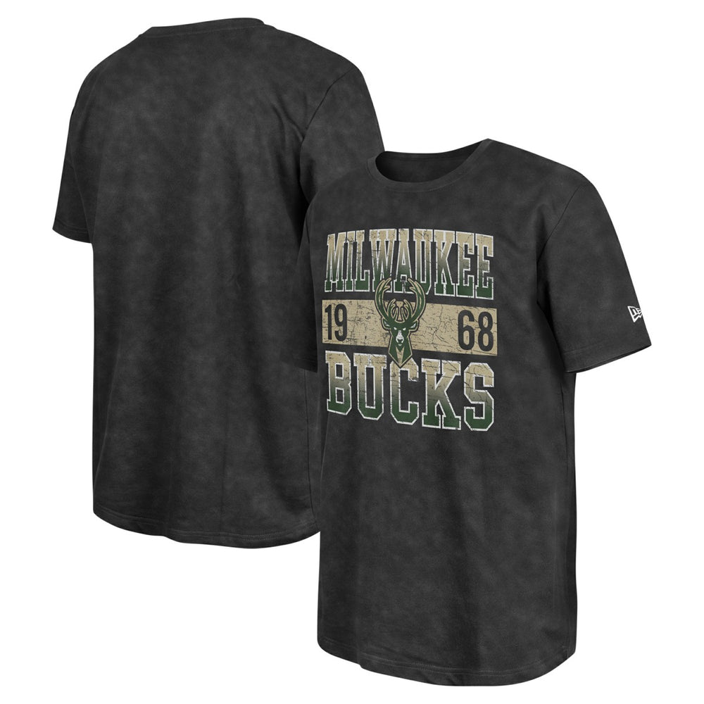Milwaukee Bucks Enzyme Washed Oversized T-Shirt Black - NBA