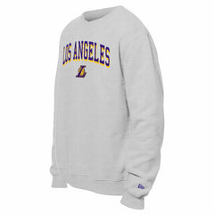 Los Angeles Lakers Chenille Cross Over Pullover Sweatshirt Gray - NBA