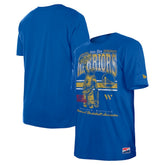 Golden State Warriors Enzyme Wash Oversized T-Shirt Royal - NBA
