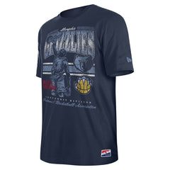 Memphis Grizzlies Enzyme Wash Oversized T-Shirt Navy - NBA